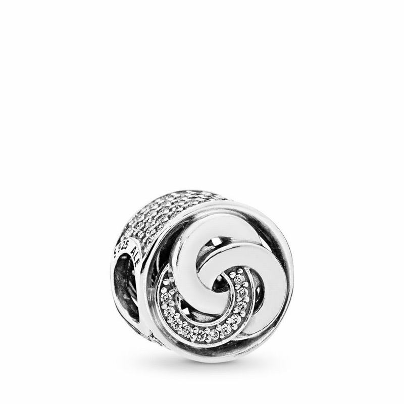 Pandora Australia Interlinked Circles Charm - Two Tone | YWONRI854